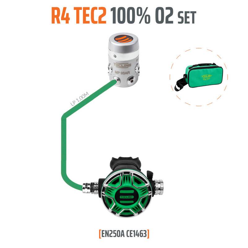 Diving regulator oxygen pack R4-TEC2 O2 M26 - TECLINE