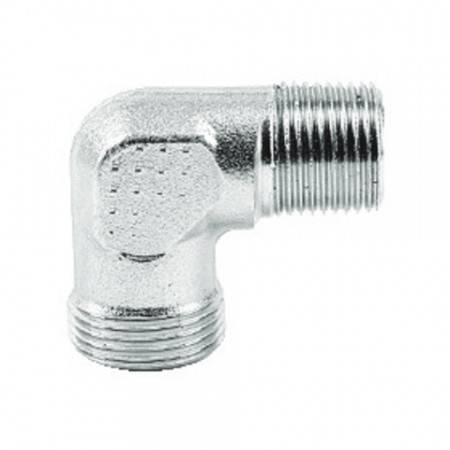 Male elbow DIN 1/4'' BSPT for 6 mm tube (400 bar)