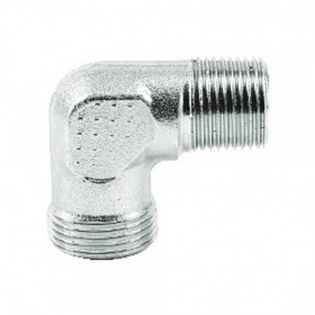 Male elbow DIN 1/4'' BSPT for 8 mm tube (400 bar)