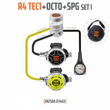 Détendeur R4 TEC1 EN250A (REG +OCTO+SPG) TECLINE