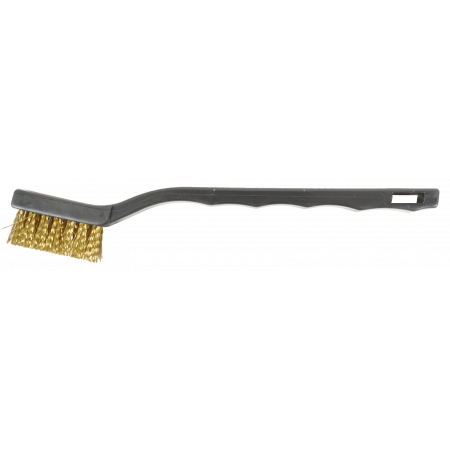 Brass brush for bottle neck cleaning