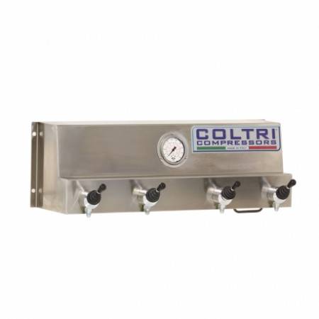 COLTRI stainless steel inflation ramp with lever valves