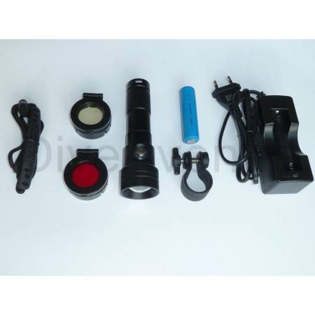 BIGBLUE AL1300WP dive light 85° angle