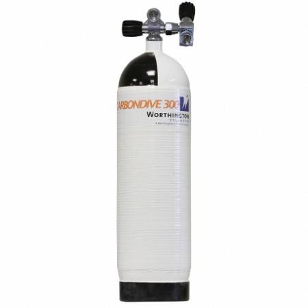 12 liter CARBONDIVE tank 300bar twin valve