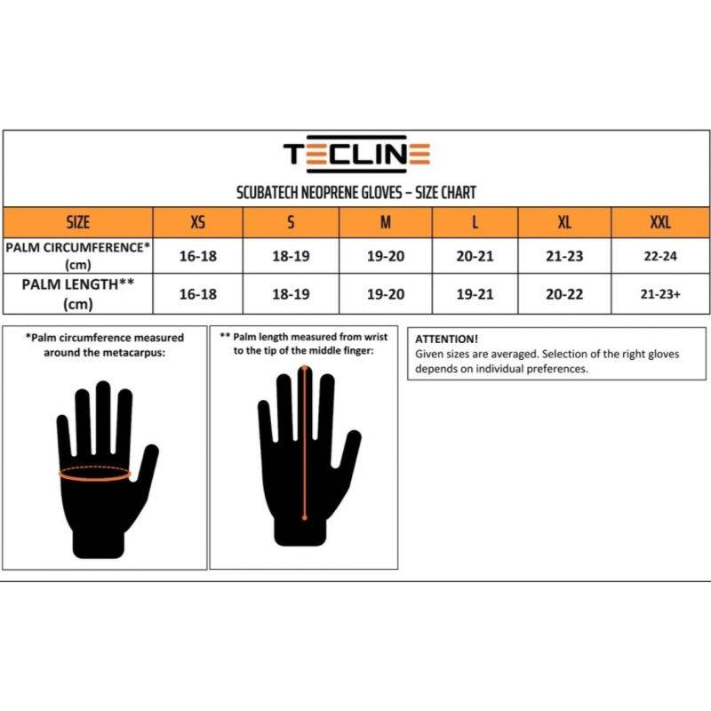 Gants Néoprène 5mm semi-étanche TECLINE - DIVEAVENUE