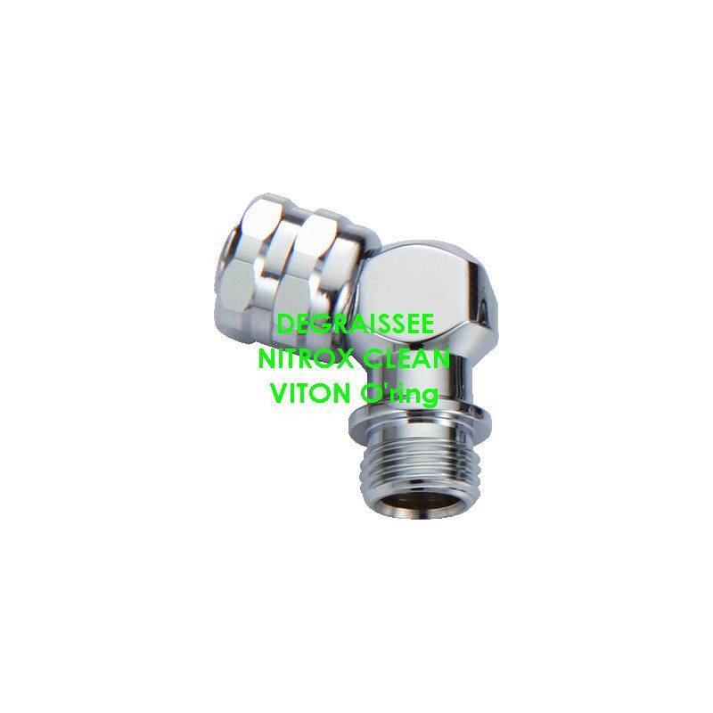 NITROX CLEAN : 110° elbow for second stage regulator