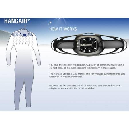 Cintre séchant HangAir® Drying System Underwater Kinetics