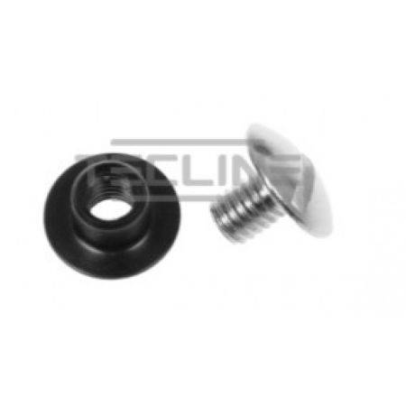 Backplate set screw + nut stainless steel lenght 10mm