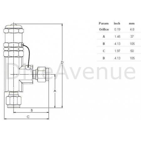 Stainless steel High pressure relief valve