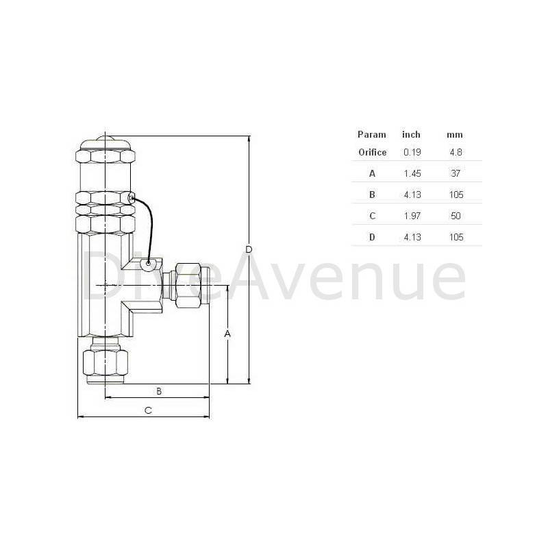 Stainless steel High pressure relief valve