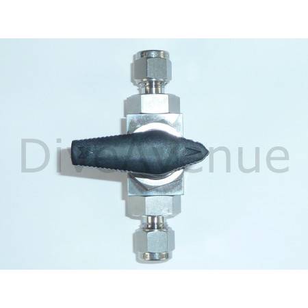 Stainless steel 1/4 turn high pressure valve - max pressure 410bar