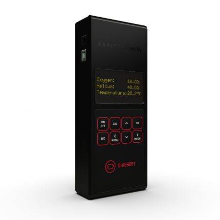 DIVESOFT helium and oxygen gas analyzer - naked version