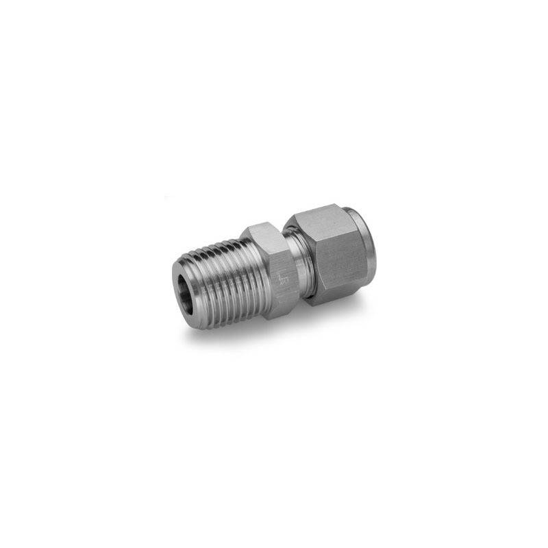 Inox male connector 450bars G1 / 4 for 8mm tube