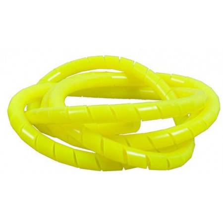 Spirale protege flexible jaune fluo 130cm