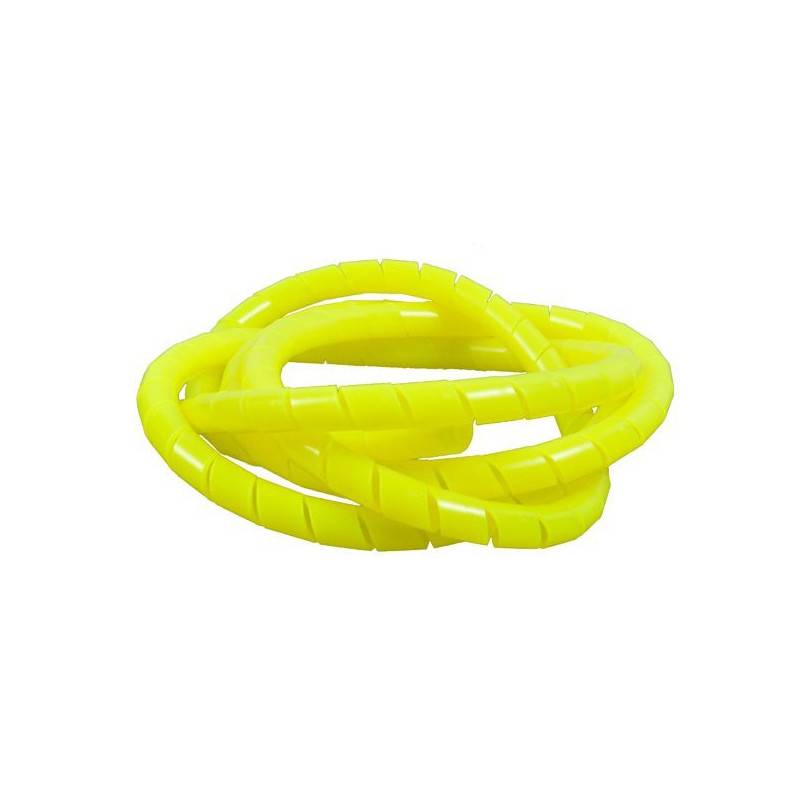 Spirale protege flexible jaune fluo 130cm