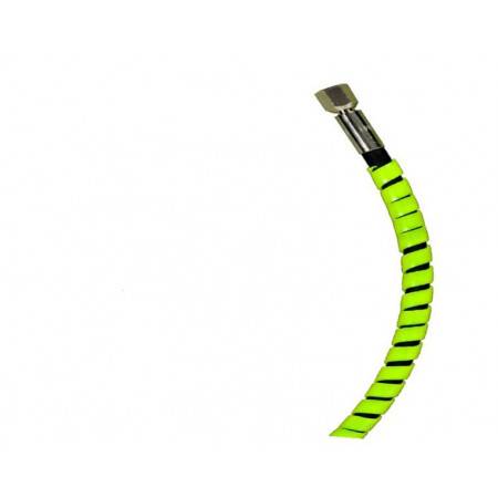 Spirale protege flexible jaune fluo 130cm