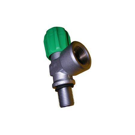Vertical oxygen valve Comptec DIN 232bar M25x2