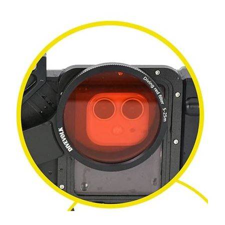 Filtre rouge 52mm pour caisson DIVEVOLK SeaTouch 3