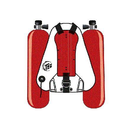 TODDY STYLE TS2 armoured PVC sidemount harness
