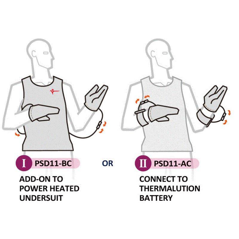 Tee-shirt chauffant pour la plongée à 15 mètres Thermalution