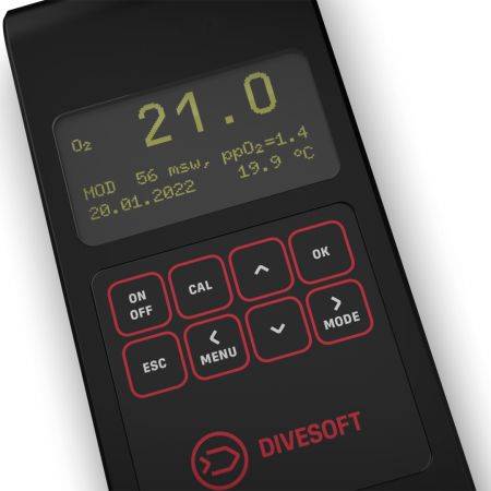 DIVESOFT SOLO O2 Oxygen analyzer