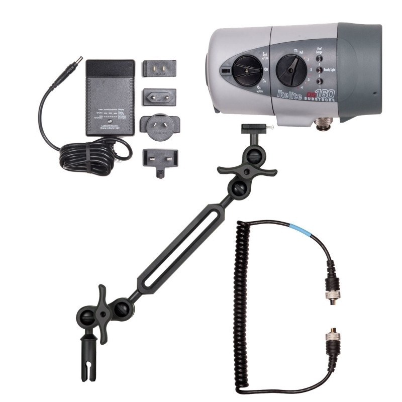 Flash pack IKELITE DS160Ni-MH arm Alu + cord + charger Flash pack IKELITE DS160Ni-MH arm Alu + cord + charger